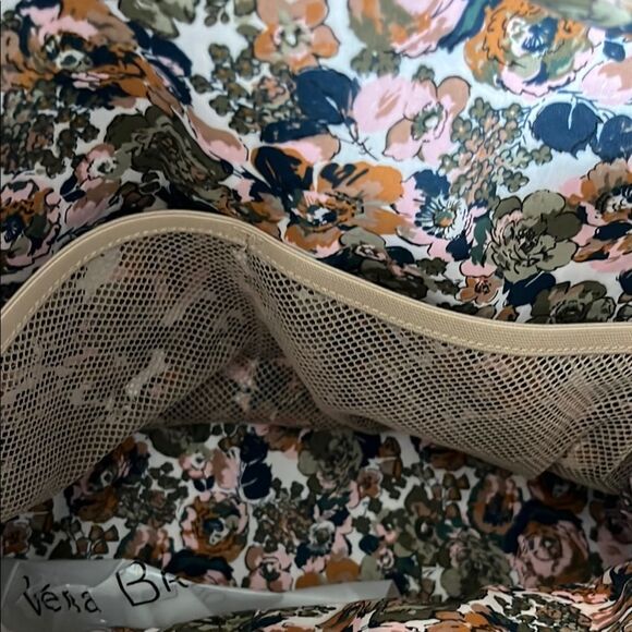 Vera Bradley Quilted Ultra light Caramel Medium Traveler Overnight Bag - Picture 6 of 7